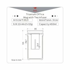 Buy π Keith Titanium Office Mug With Tea Infuser π 19 Buy π Keith Titanium Office Mug With Tea Infuser π -Big Agnes Sales Store tea 01054.1626822561